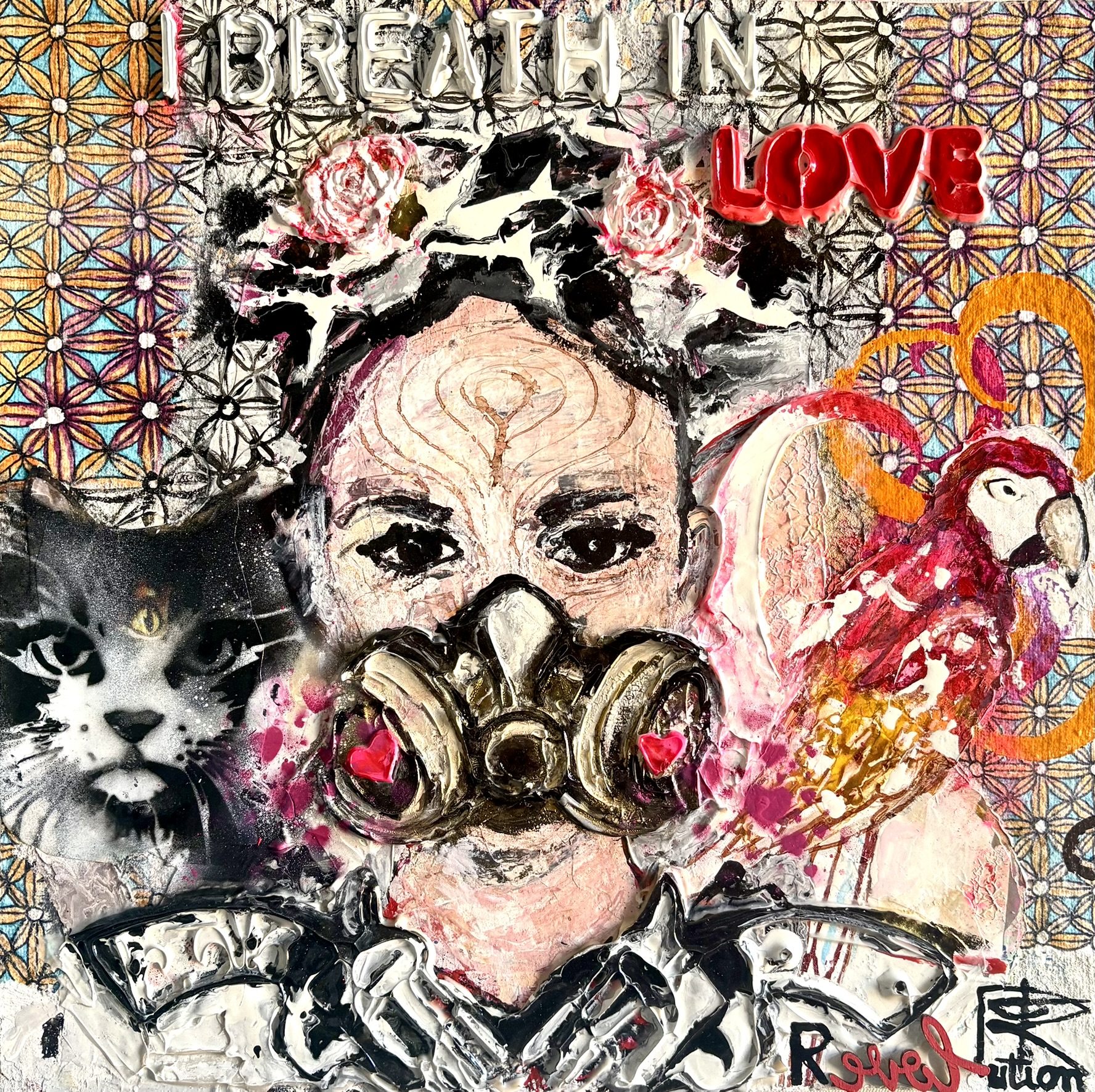 Painting I Breathe in Love