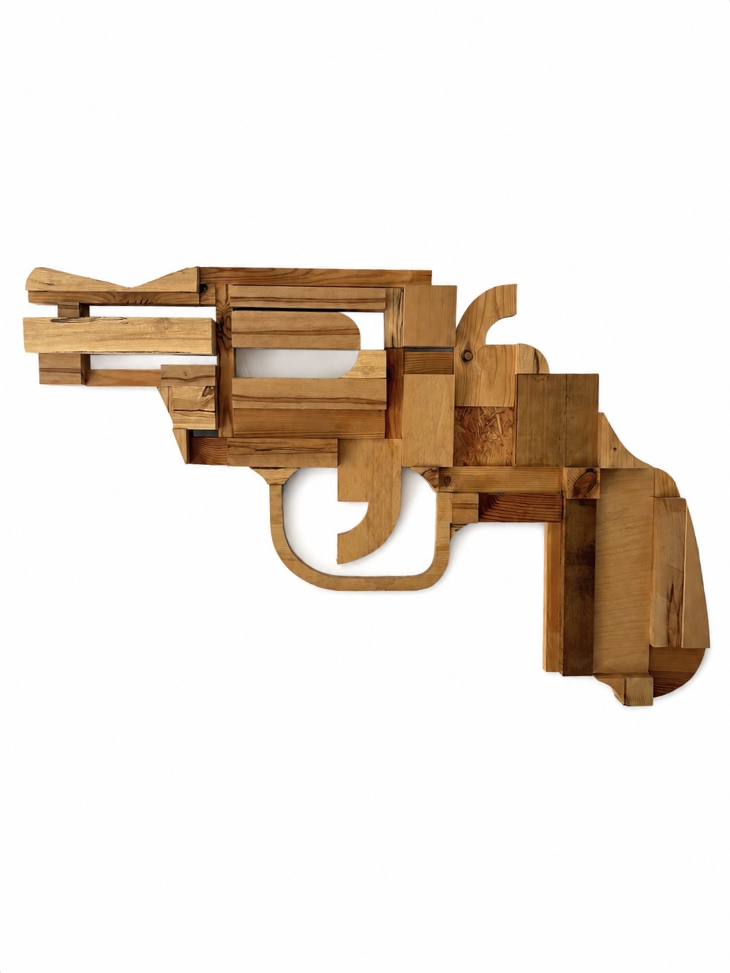 Revolver aus Holz